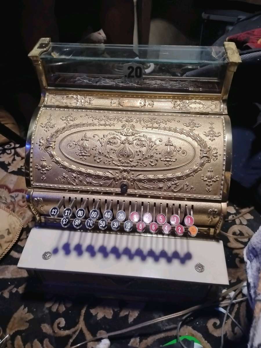 1912 national Brass cash register