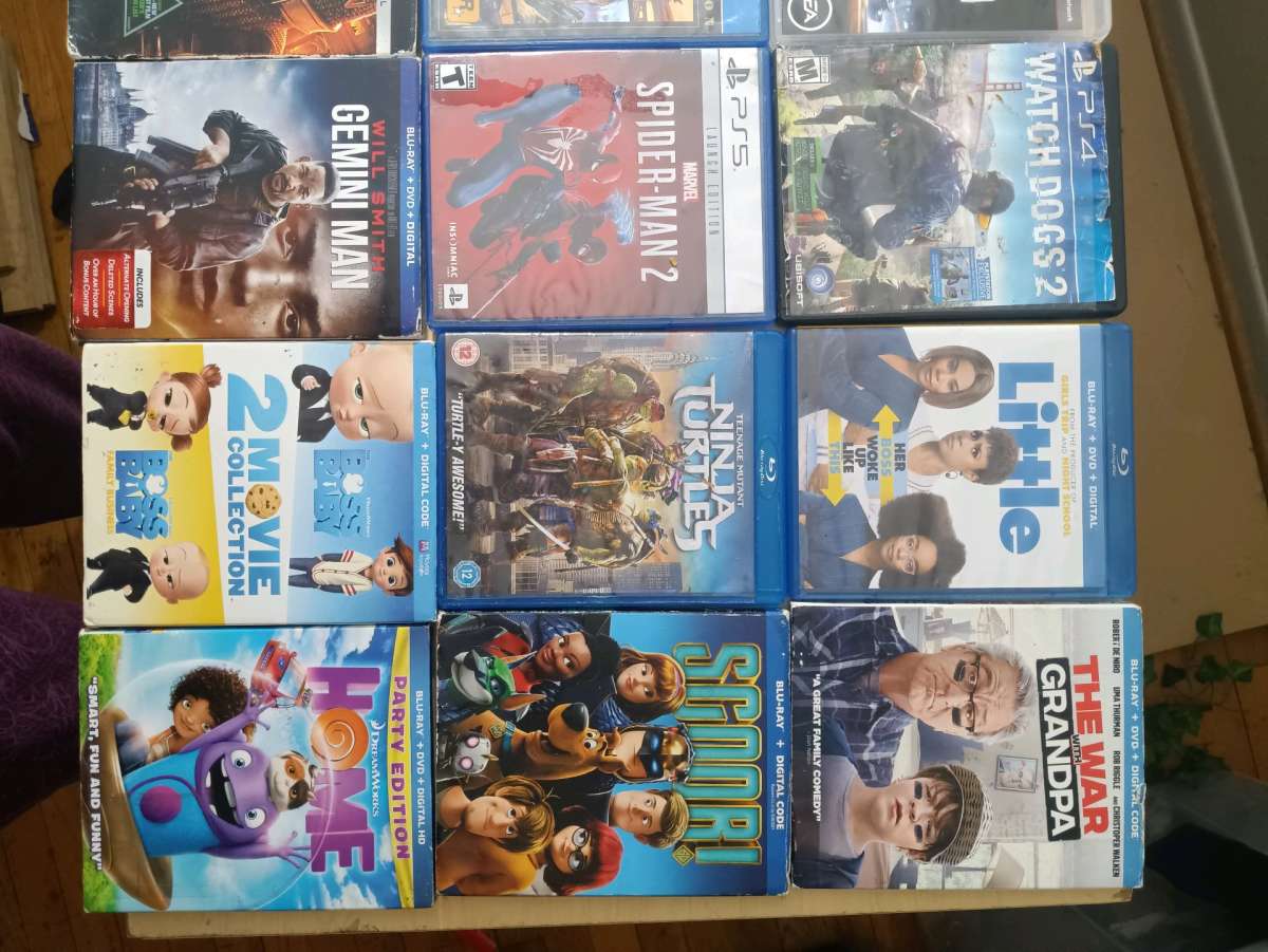 Used Blue Ray dvds