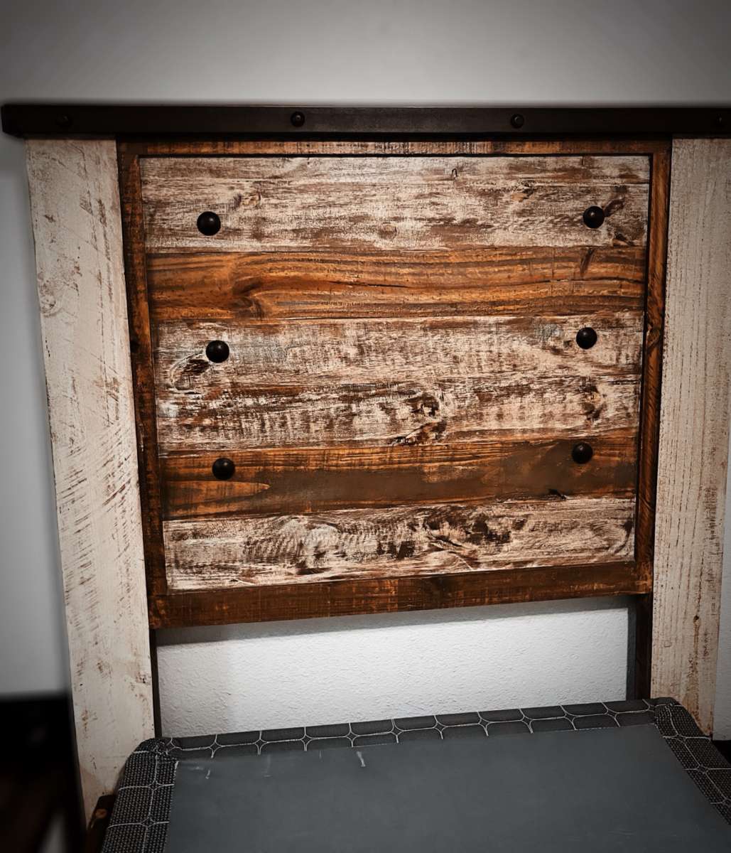 Rustic Solid Wood Twin Bed