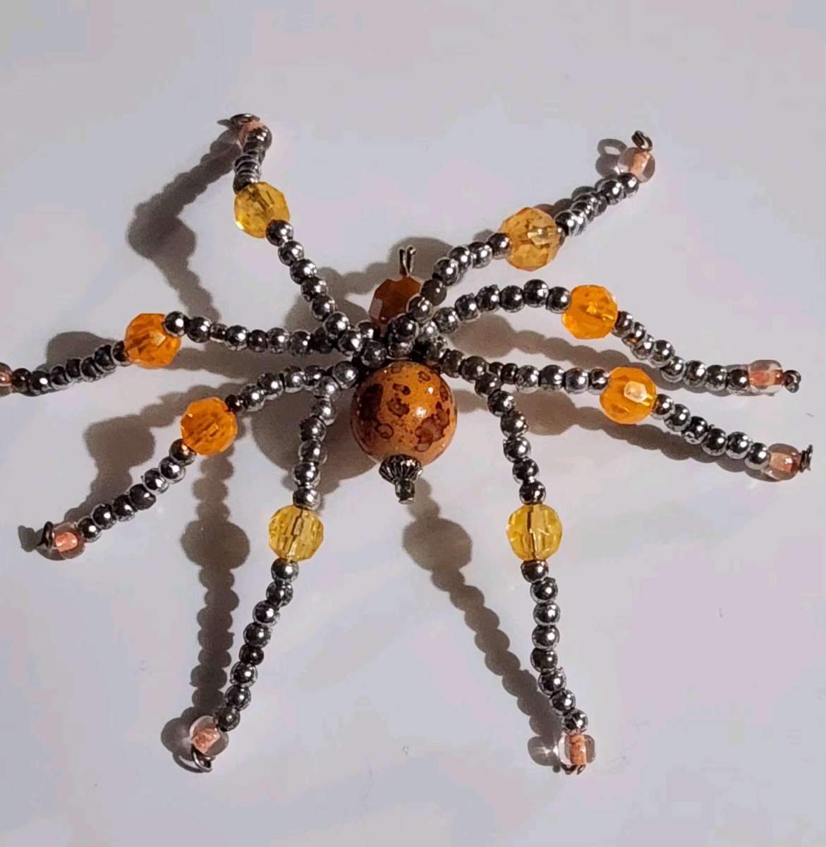 handmade beaded spider