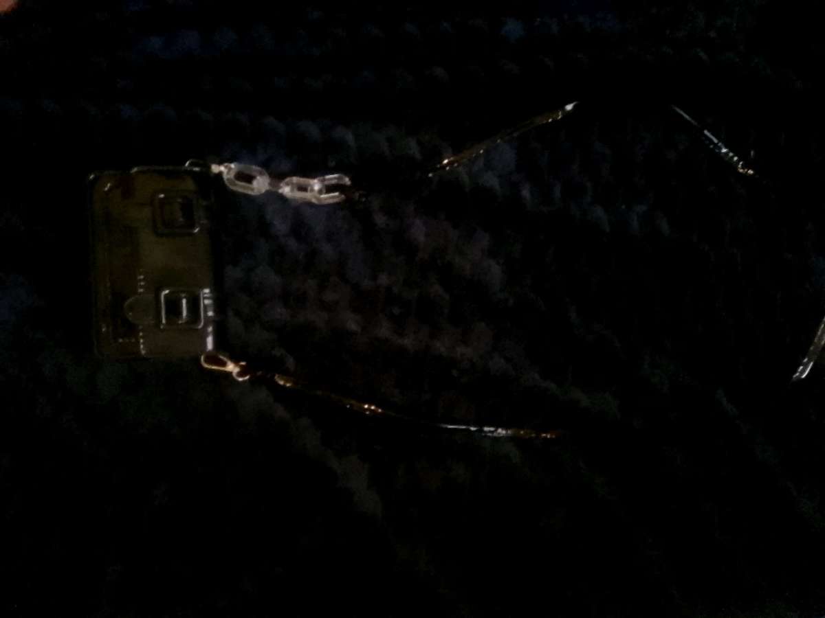 glossy mini black bag