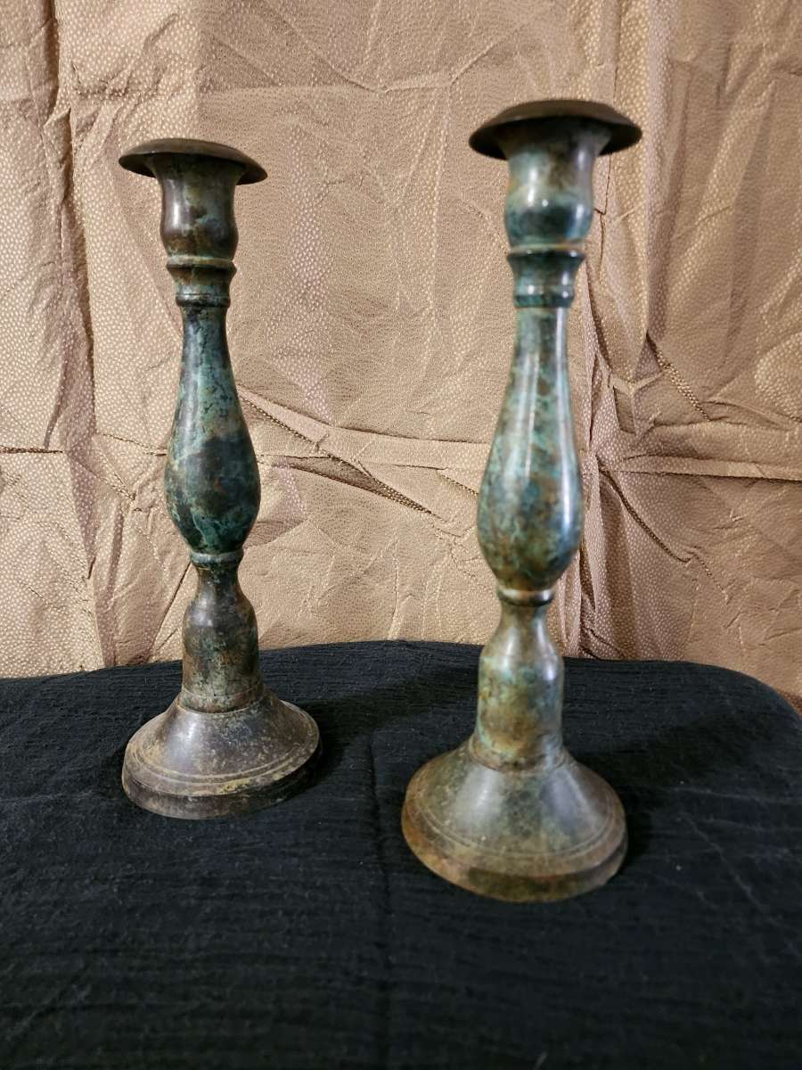 Brass candle sticks