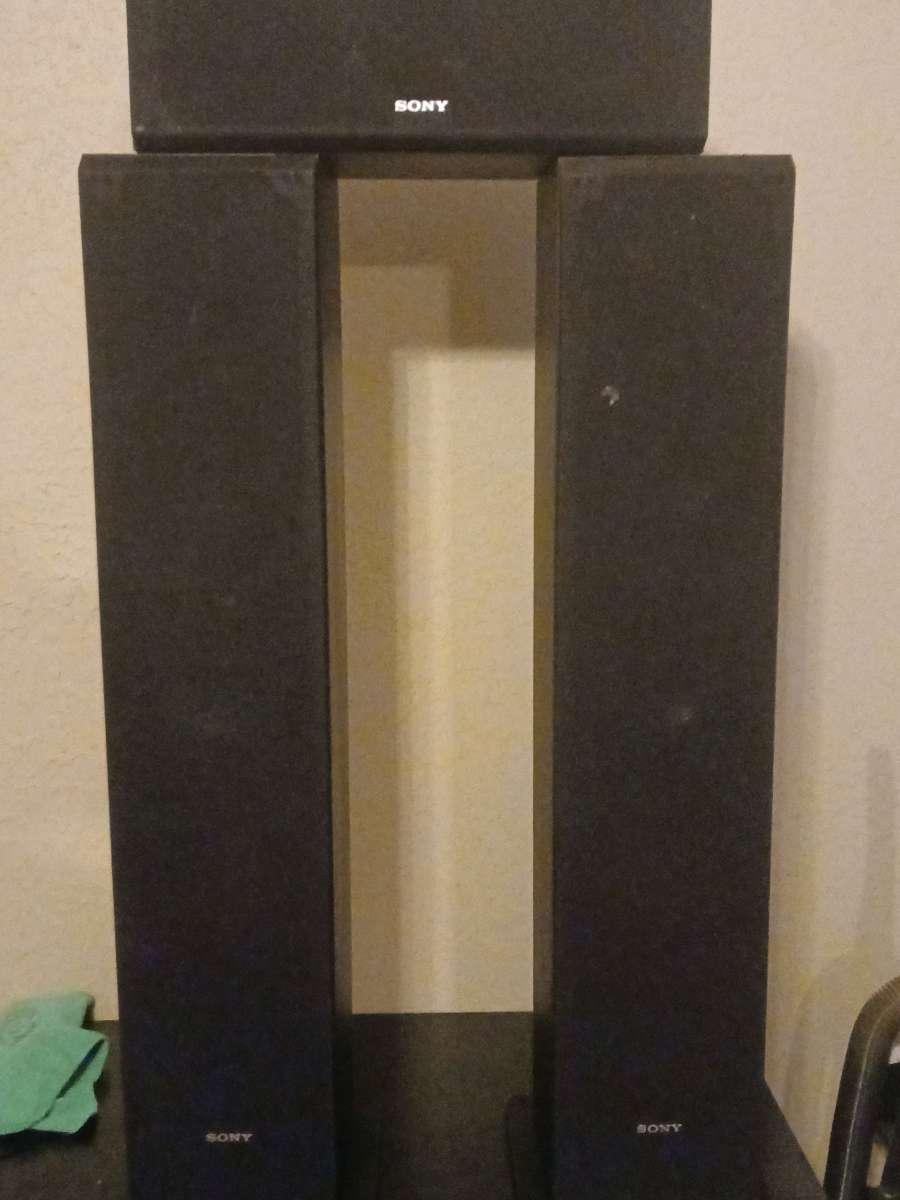 Sony Floor Speakers and a Center
