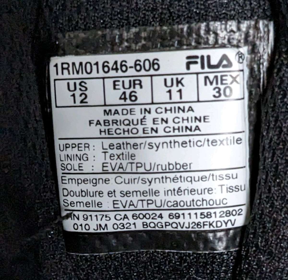 Fila Mens Sandenal Leather FitnessRunning Shoes