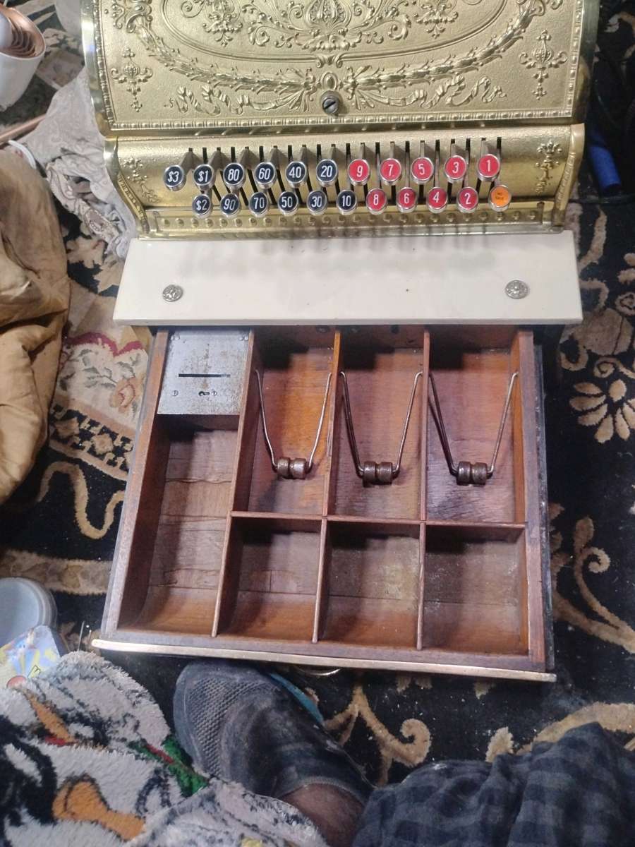 1912 national Brass cash register