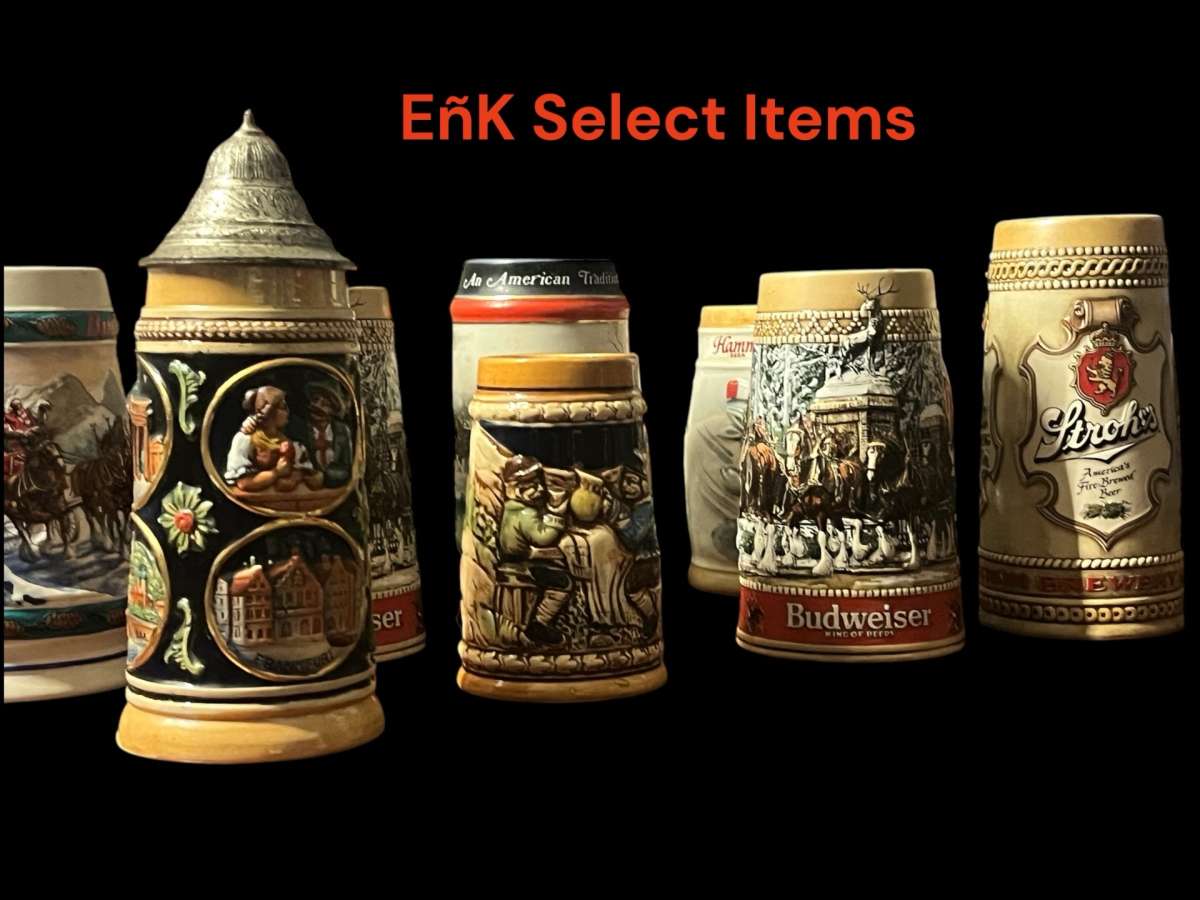 vintage beer steins