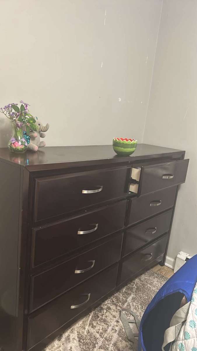 dress and chest drawers