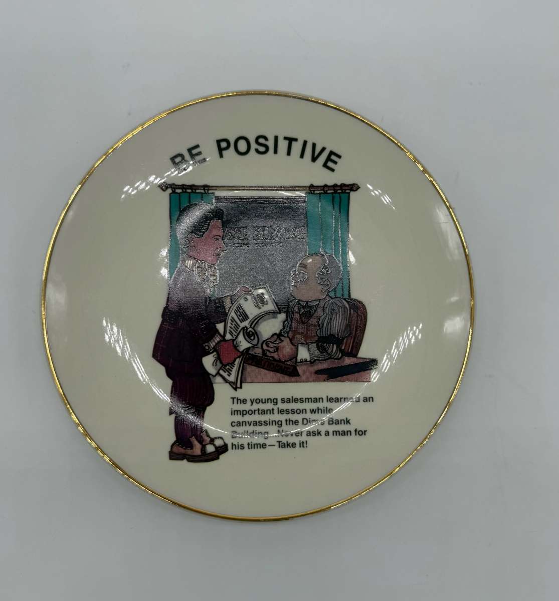 The W Clement Stone Signature Collection BE POSITIVE Plate