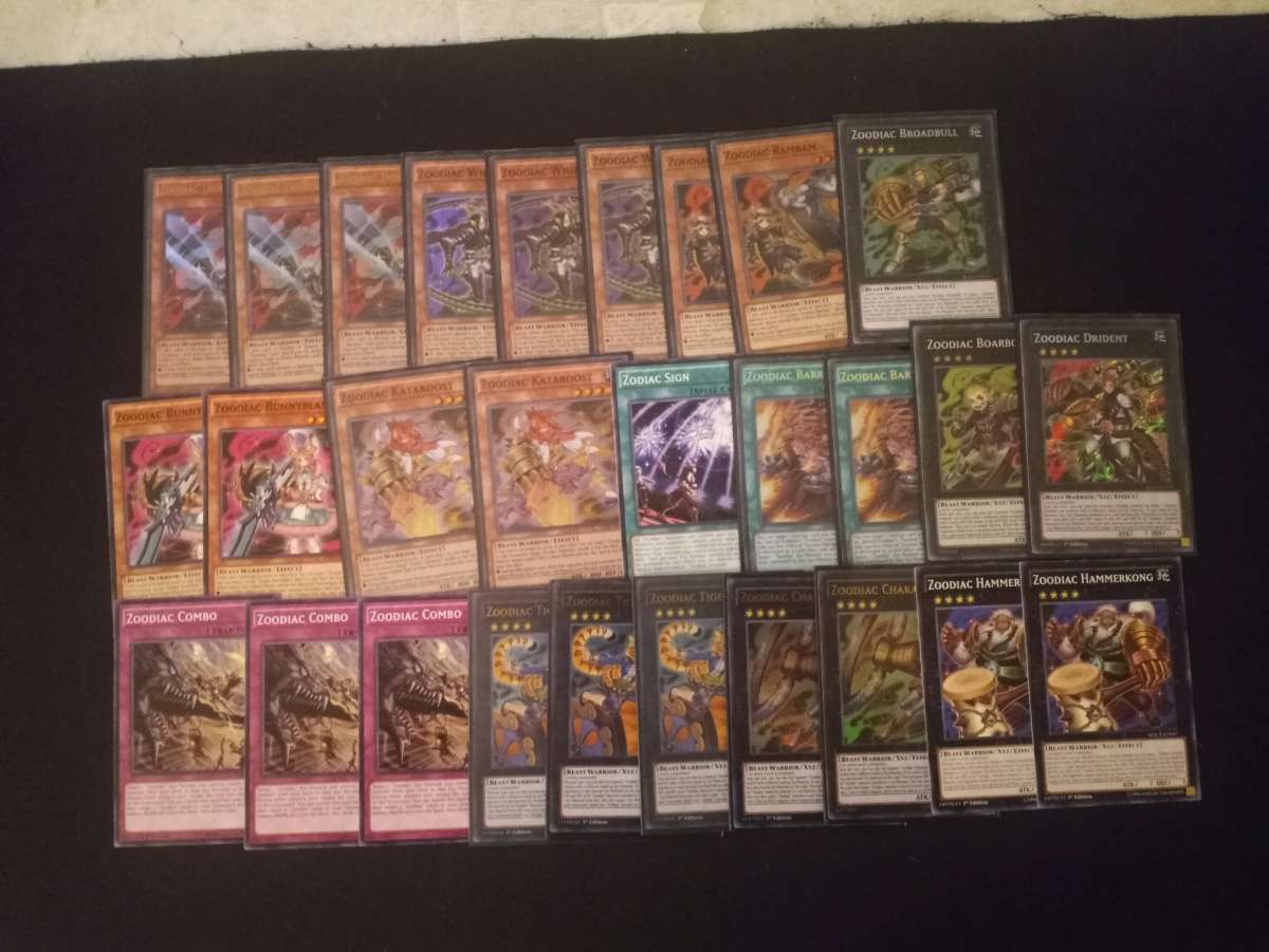 Yugioh Zoodiac cards