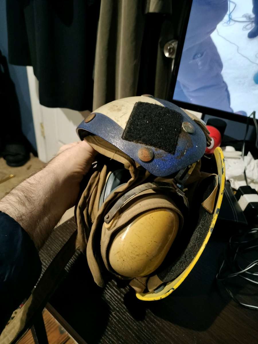 A US NAVY CREW HELMET USED or best offer