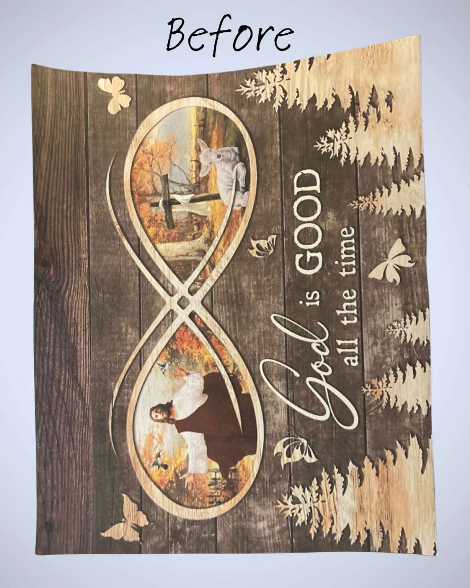 God Is Good All the Time  Handmade Canvas Board Decor