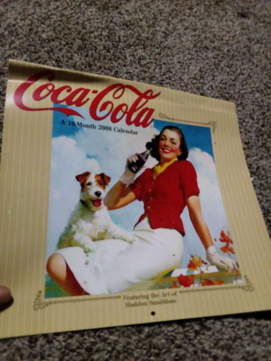 coca cola calender 2008 16 month calender