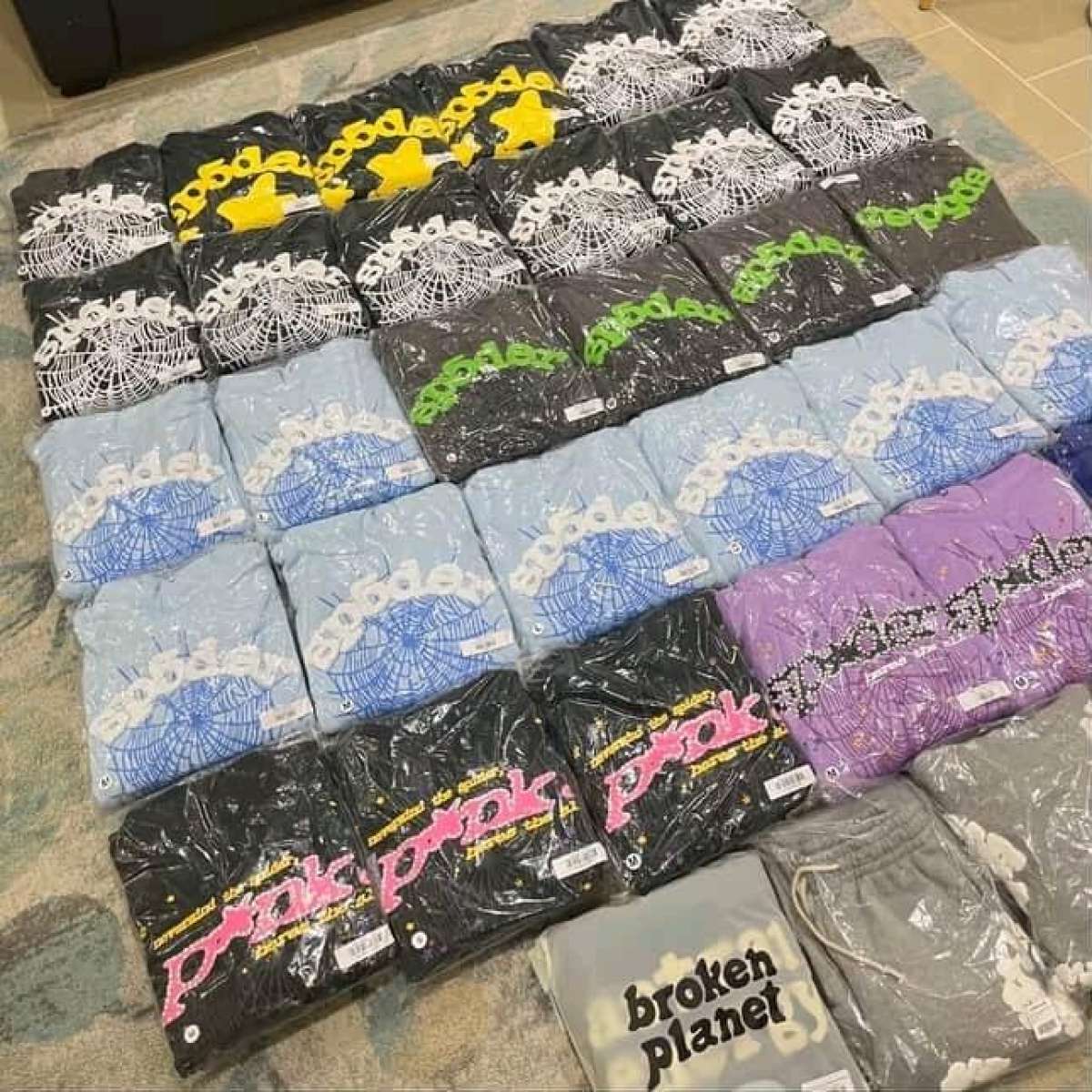 sp5der hoodies 65 each