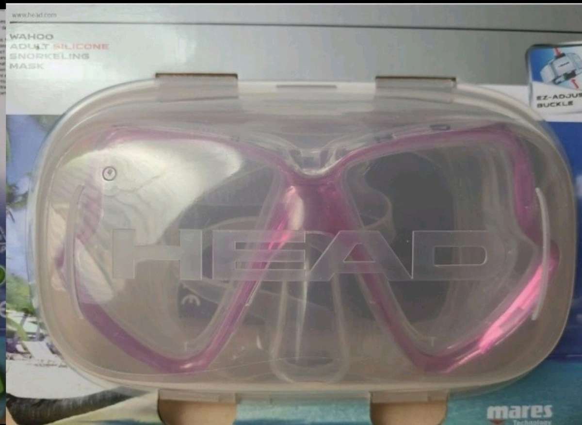 Adult Silicone Snorkeling Mask Mares Tech W Travel Box
