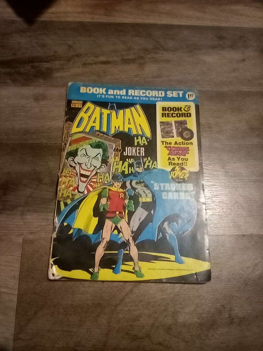 Batman comic book with record 1973