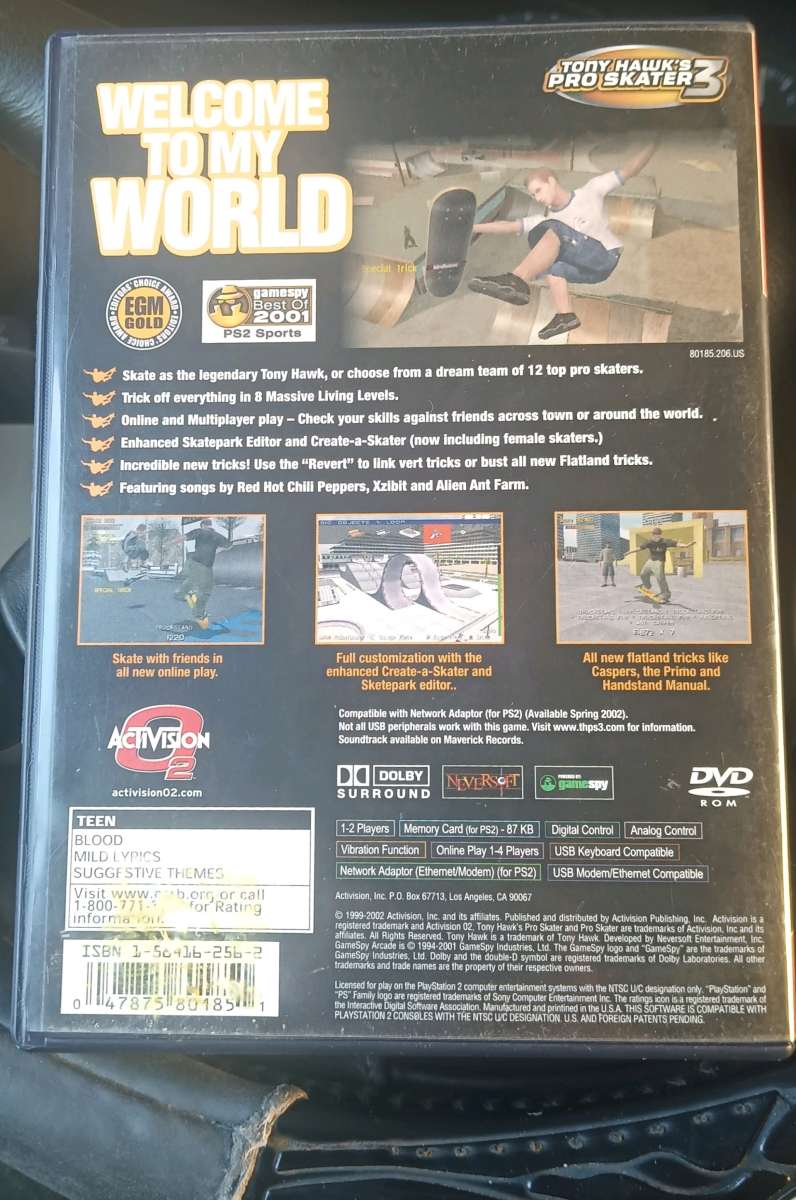 Tony hawk pro Skater 3