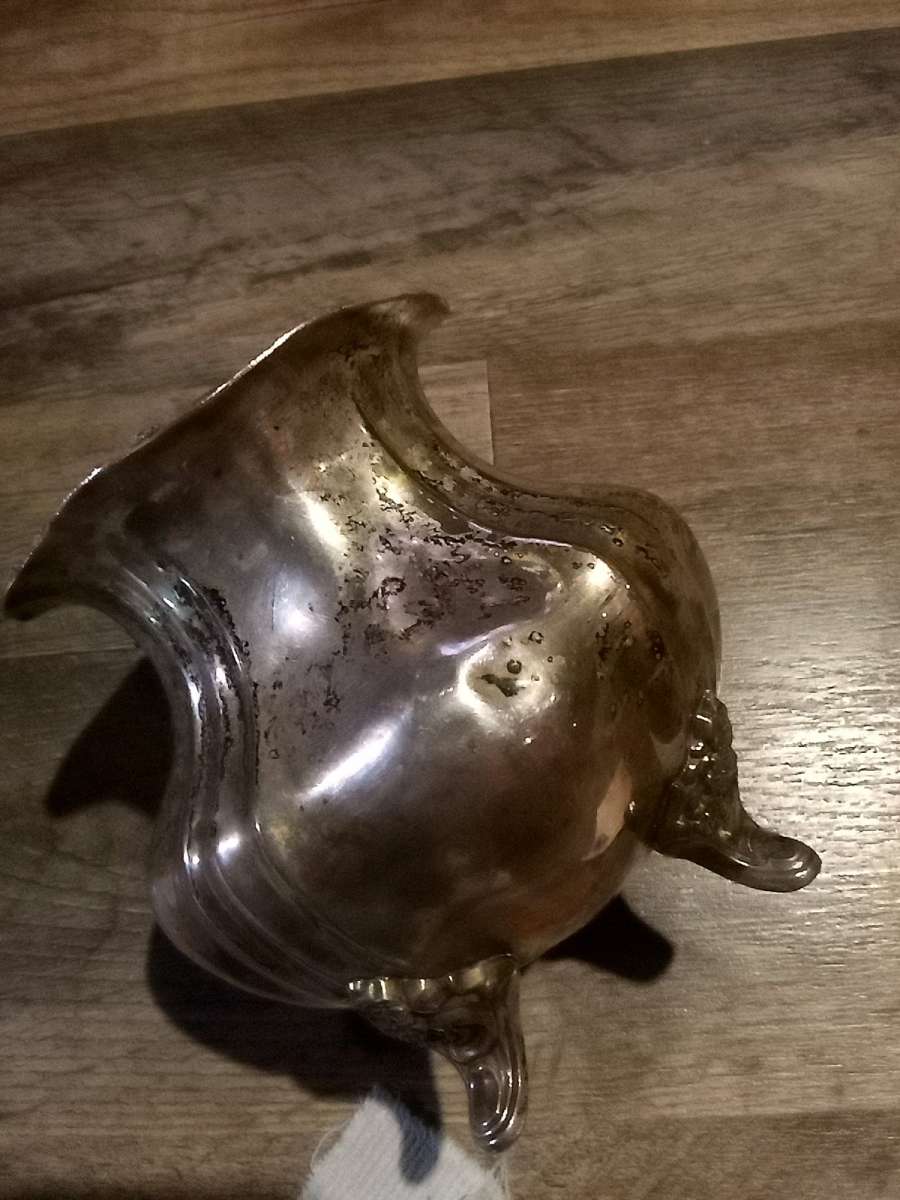 antique silver sugar bowl