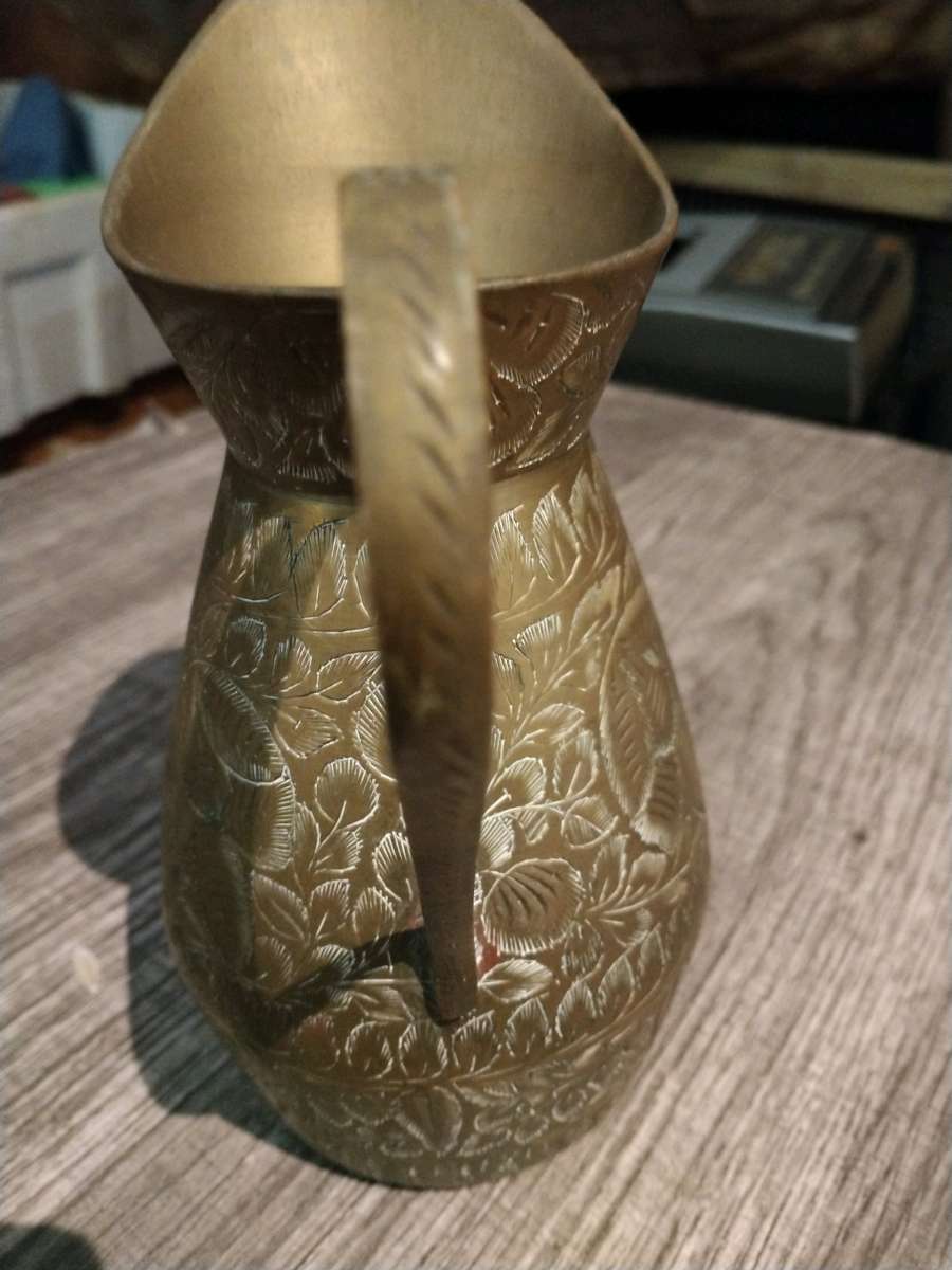 brass vase