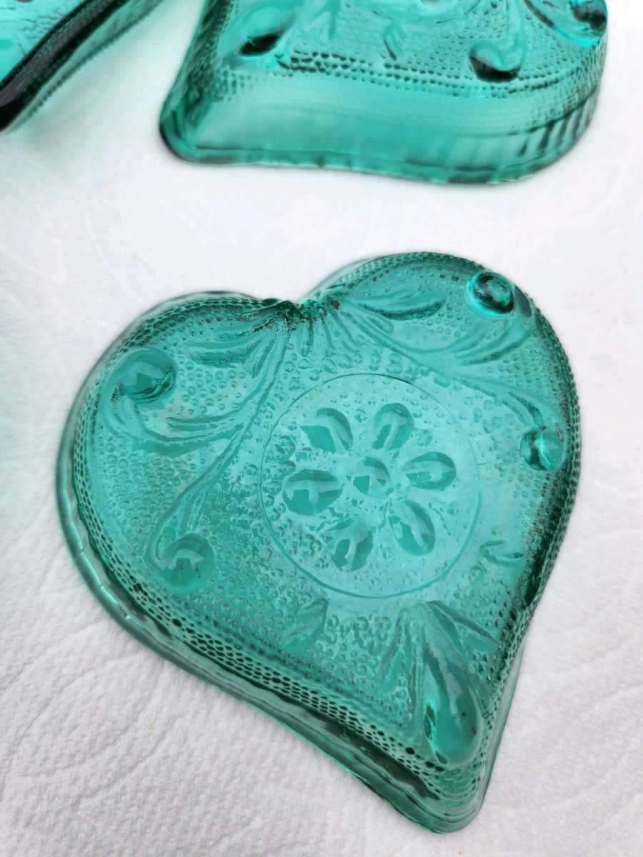 cristal green small candy dish