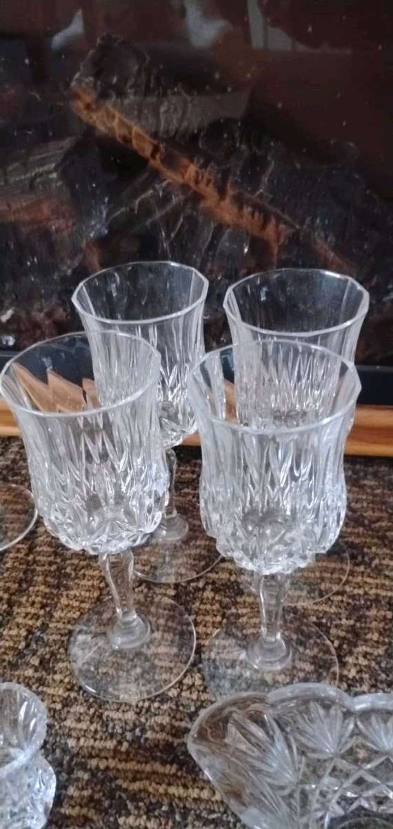 Vintage Crista DArques Longchamp Lead crystal glass