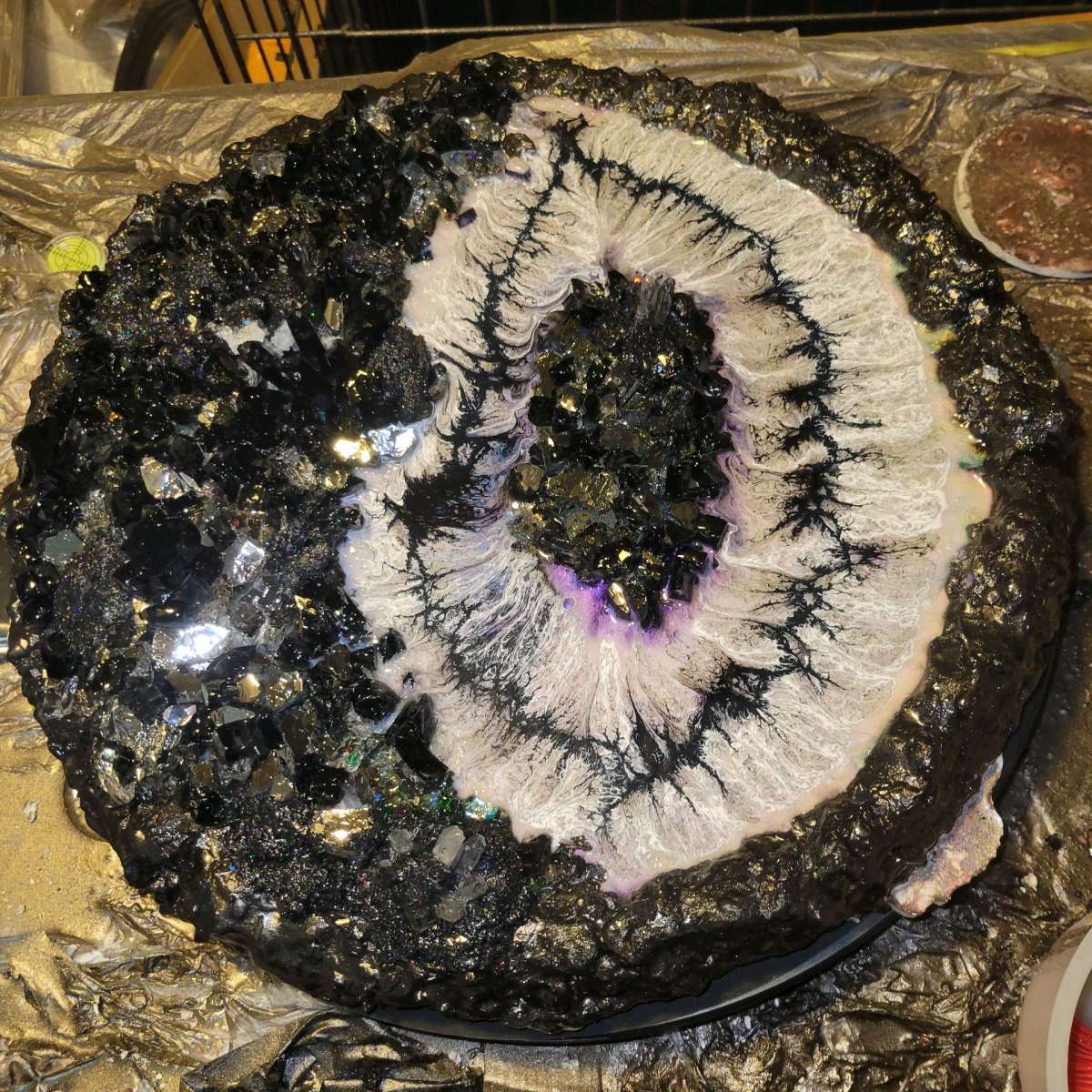 Geode Epoxy Resin Artwork