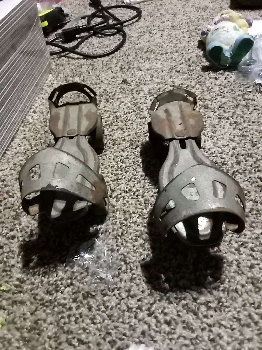 antique metal rolling skates