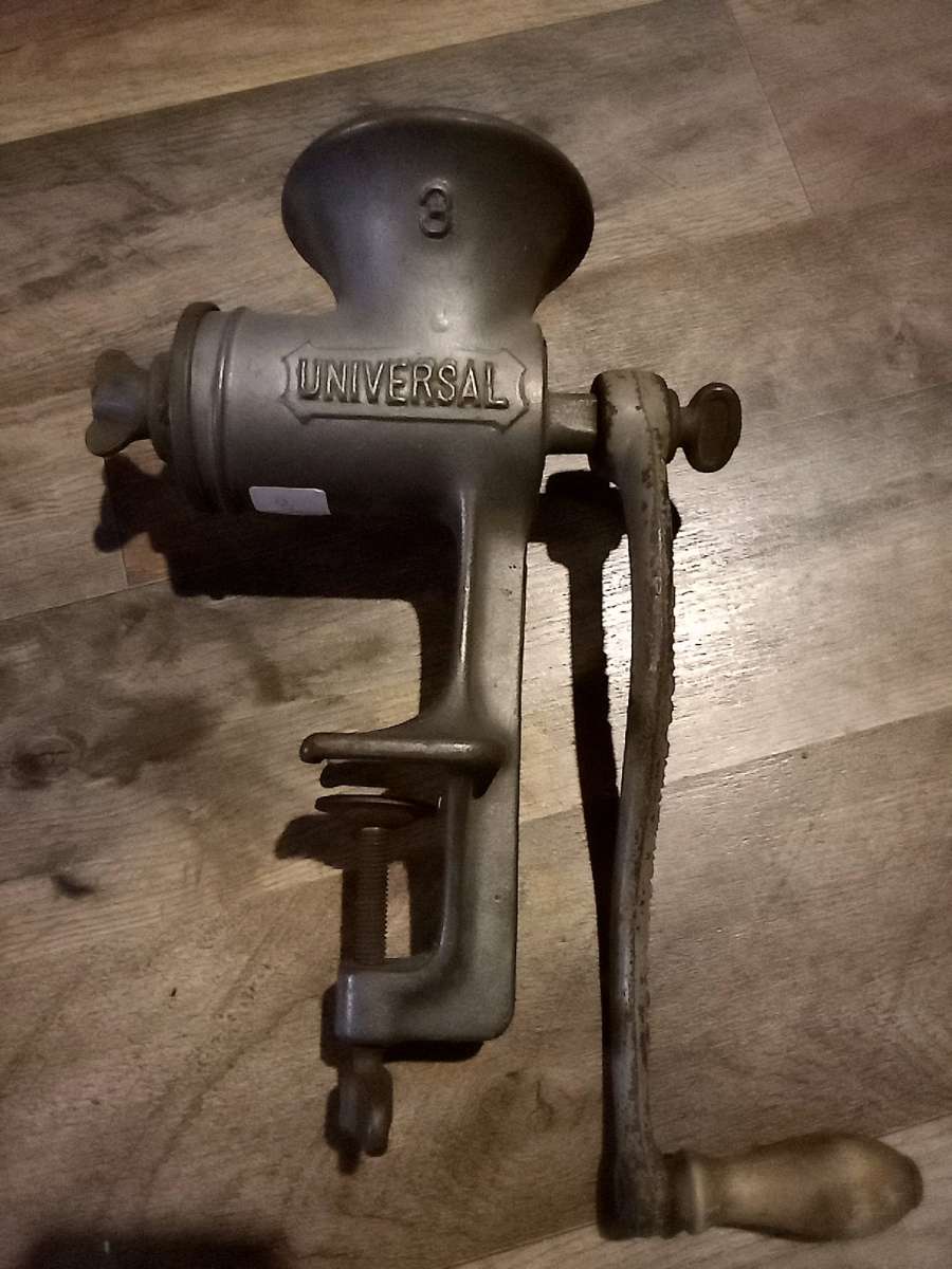 antique meat grinder