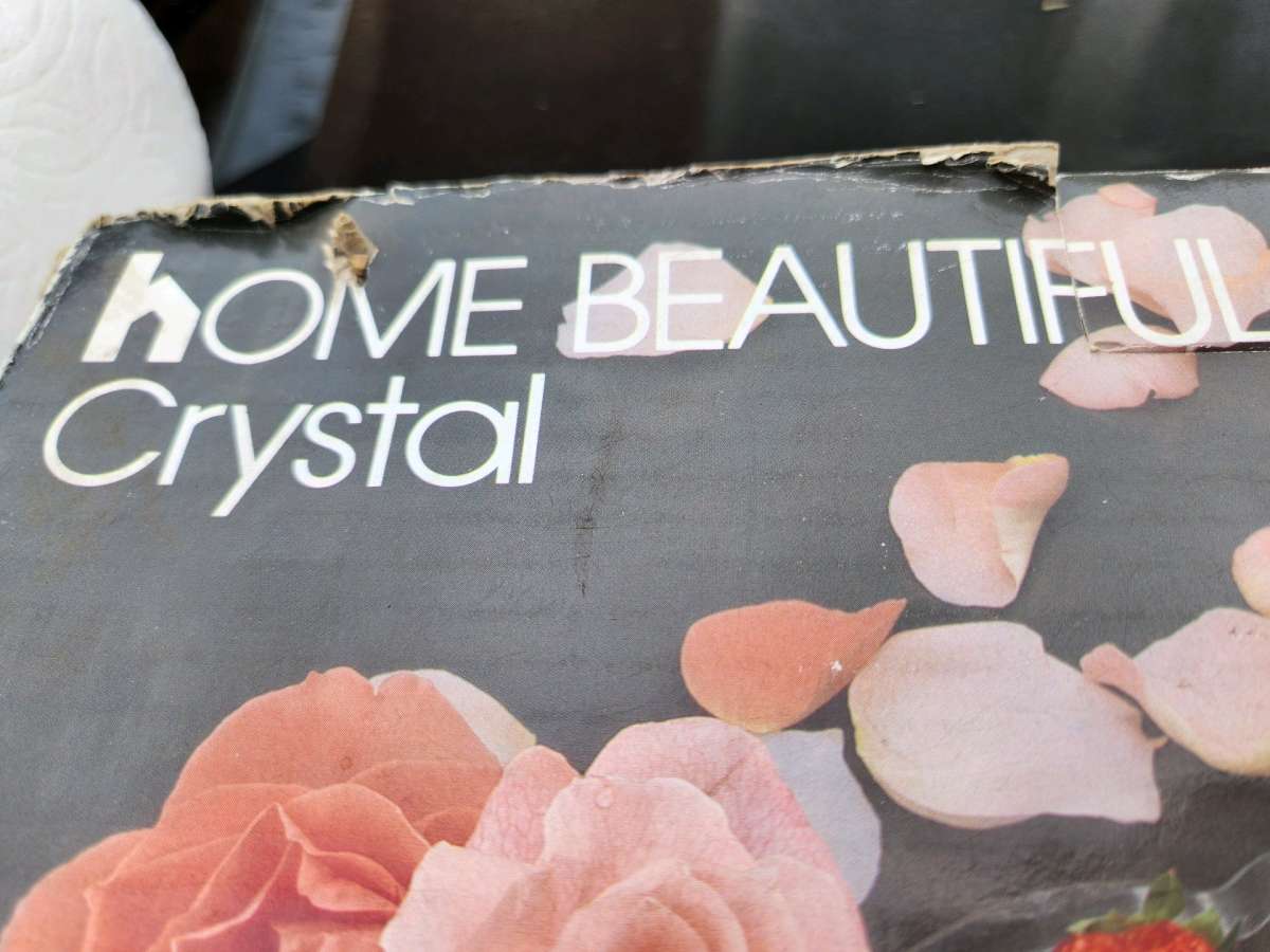 cristal platter and matching candy or dip dish