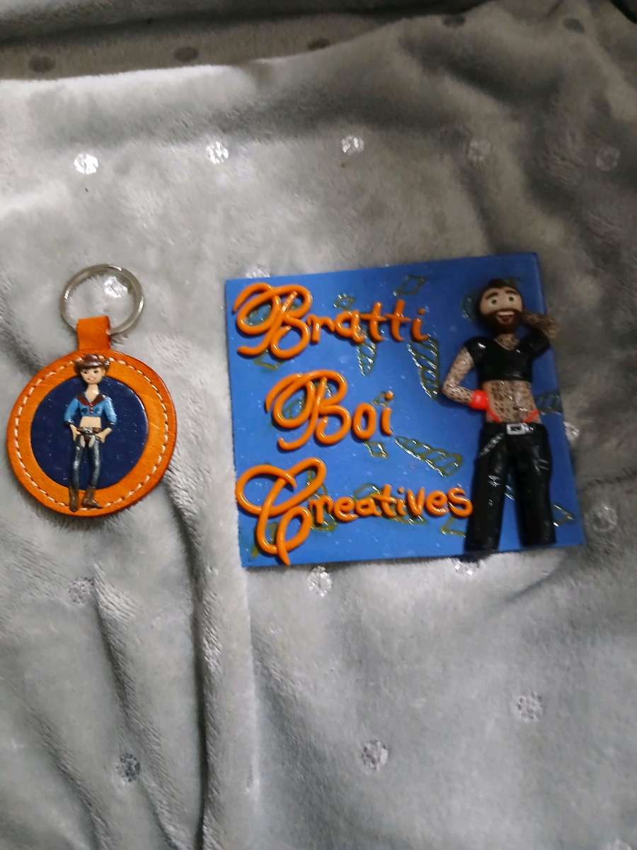 Handmade Keychain Gay Cowboy