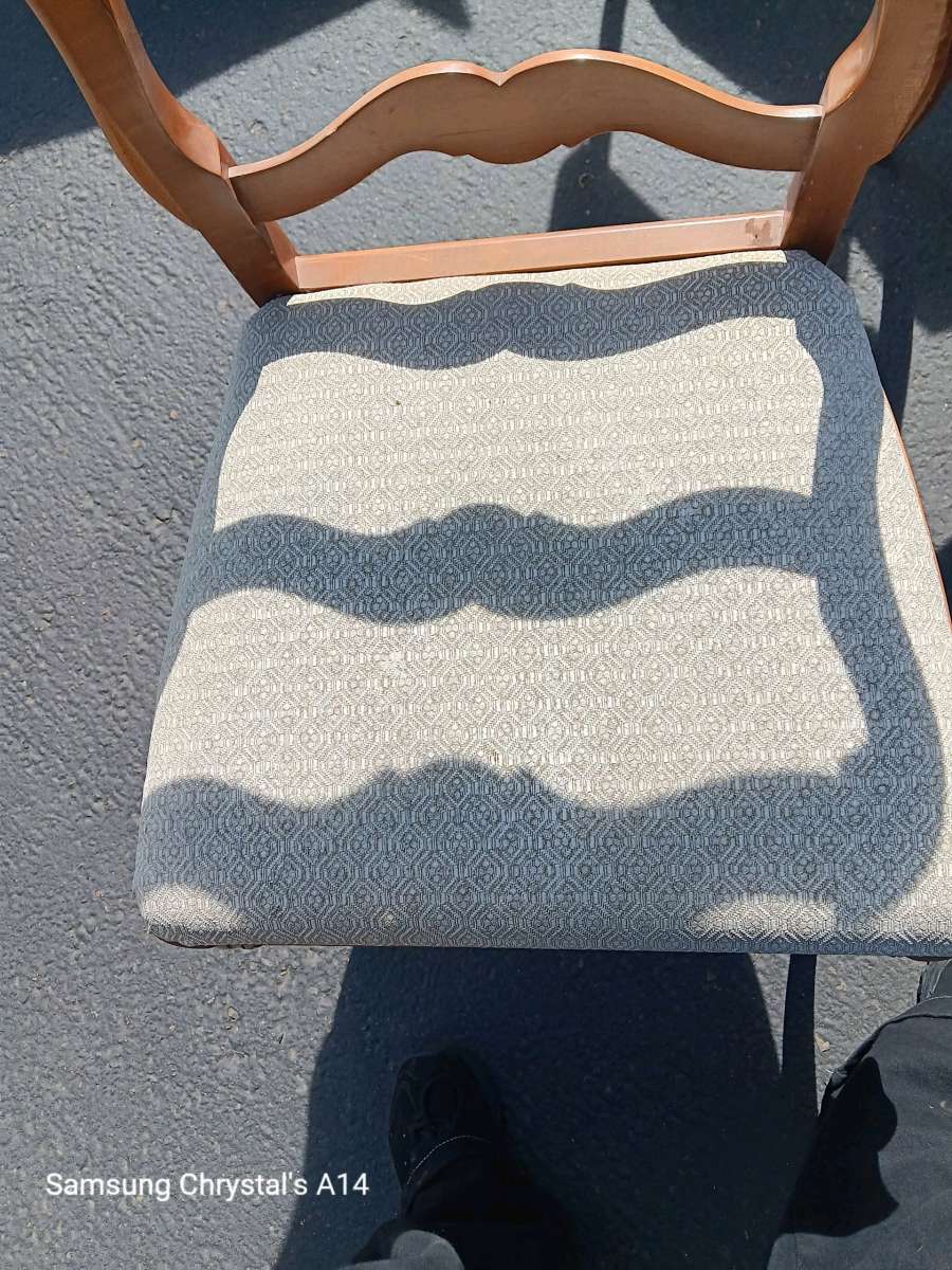 Vintage French provincial ladder chairs