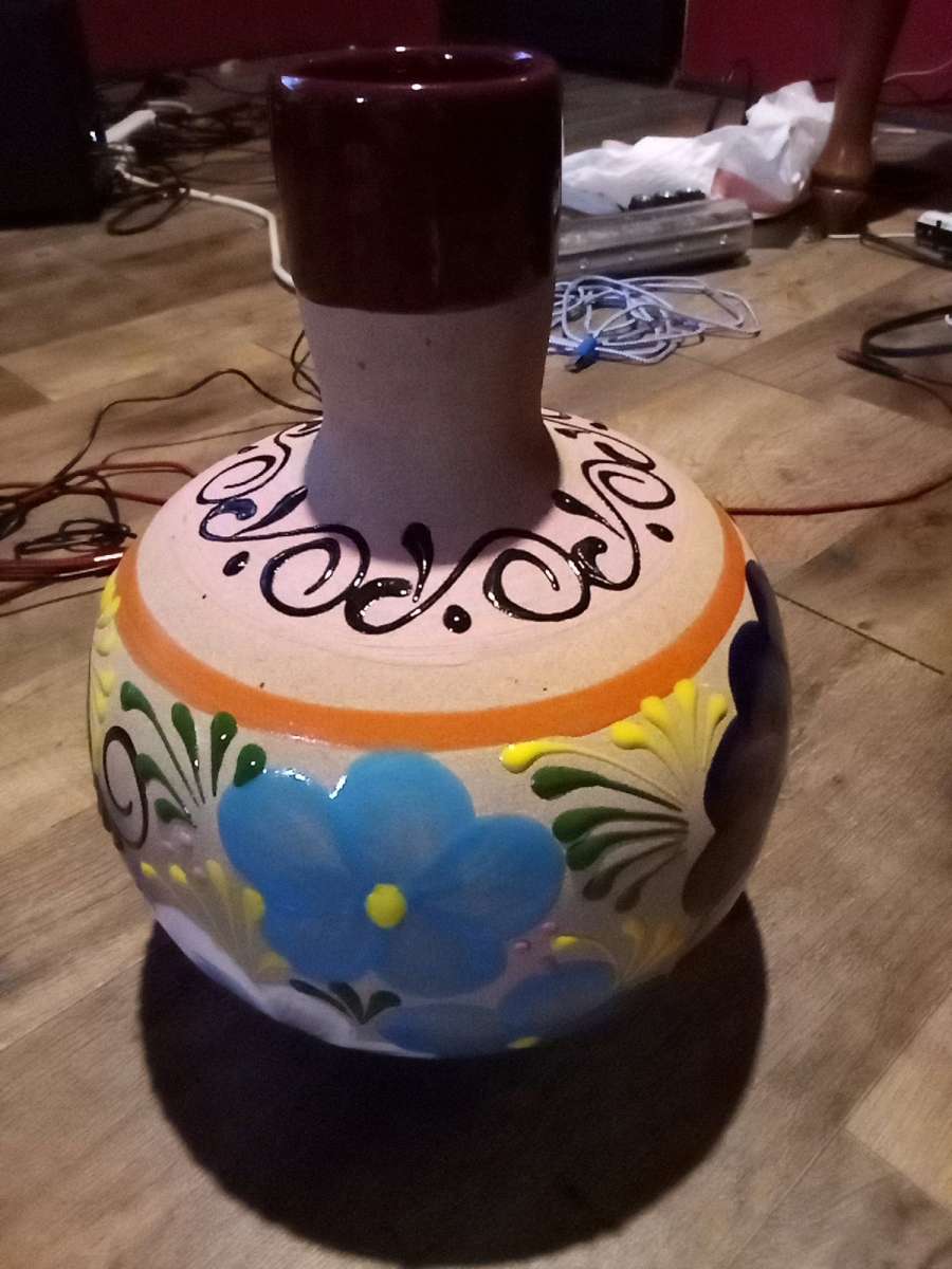 vase painted and glazed