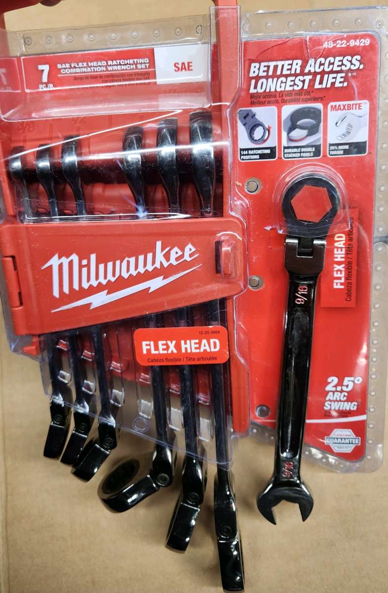 Milwaukee 7pc SAE Ratcheting Wrench set