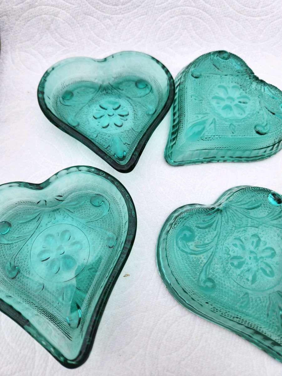 cristal green small candy dish