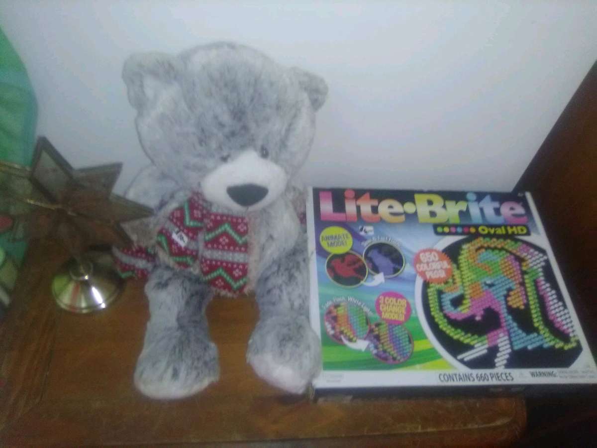 star decoration  teddy bear lite Brite over Hd