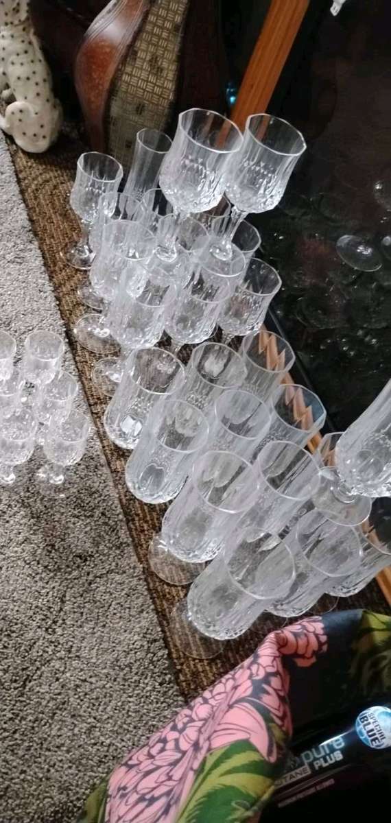 Vintage Crista DArques Longchamp Lead crystal glass