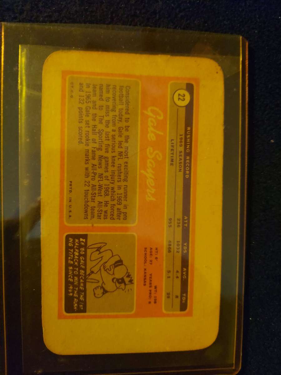 1970 Topps Super Gale Sayers