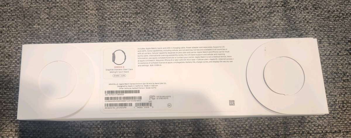 series 8 graphite stainless case midnight sport band 41mm