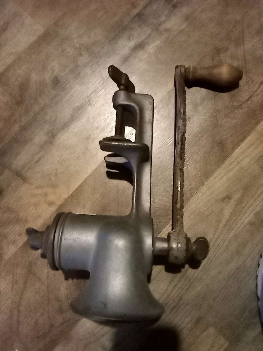 antique meat grinder