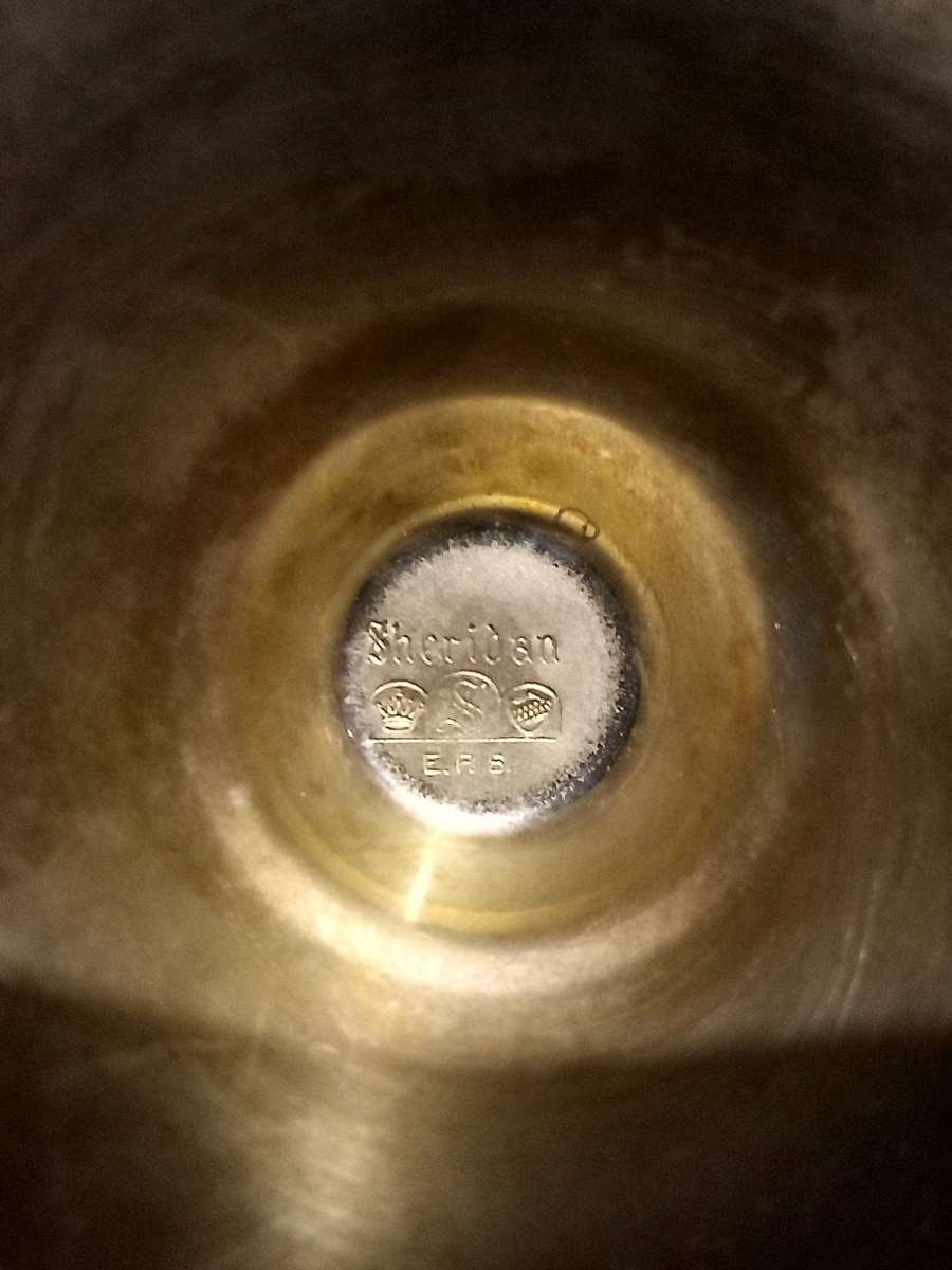 antique silver candle holder