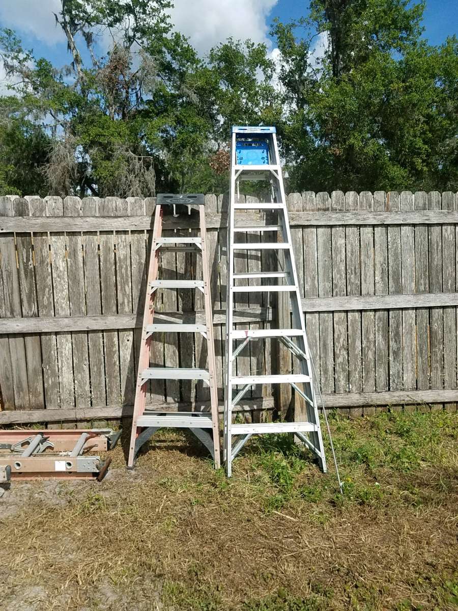 6ft  10ft folding ladders