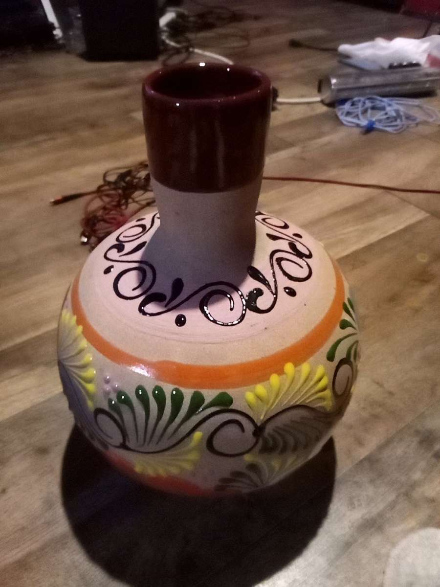 vase painted and glazed