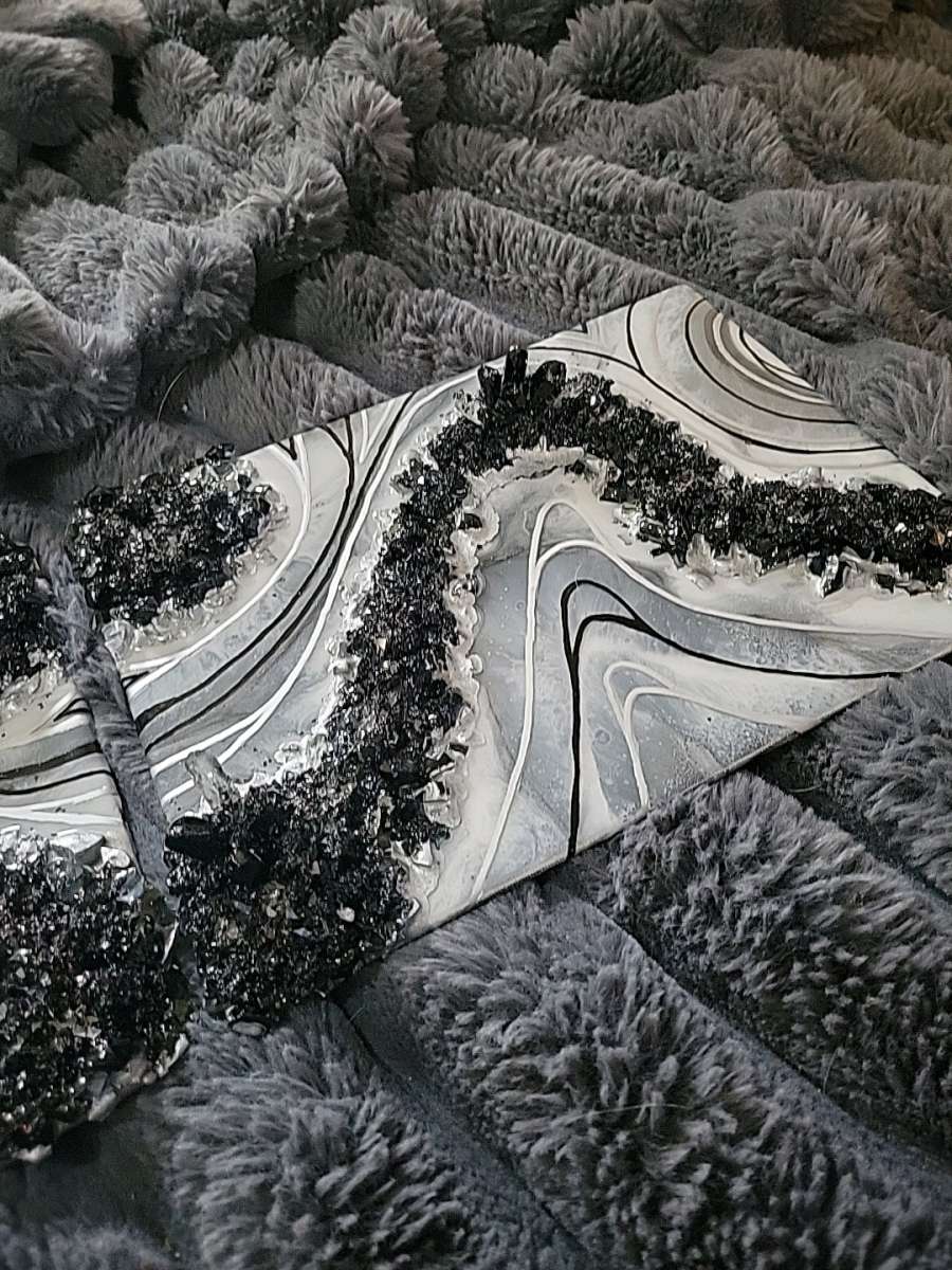 Epoxy and Geode Artwork