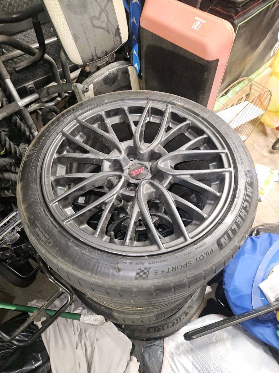 2018 SUBARU WRX STI LIMITED WHEELS 19X85 JAPAN SET OF 4  Enk