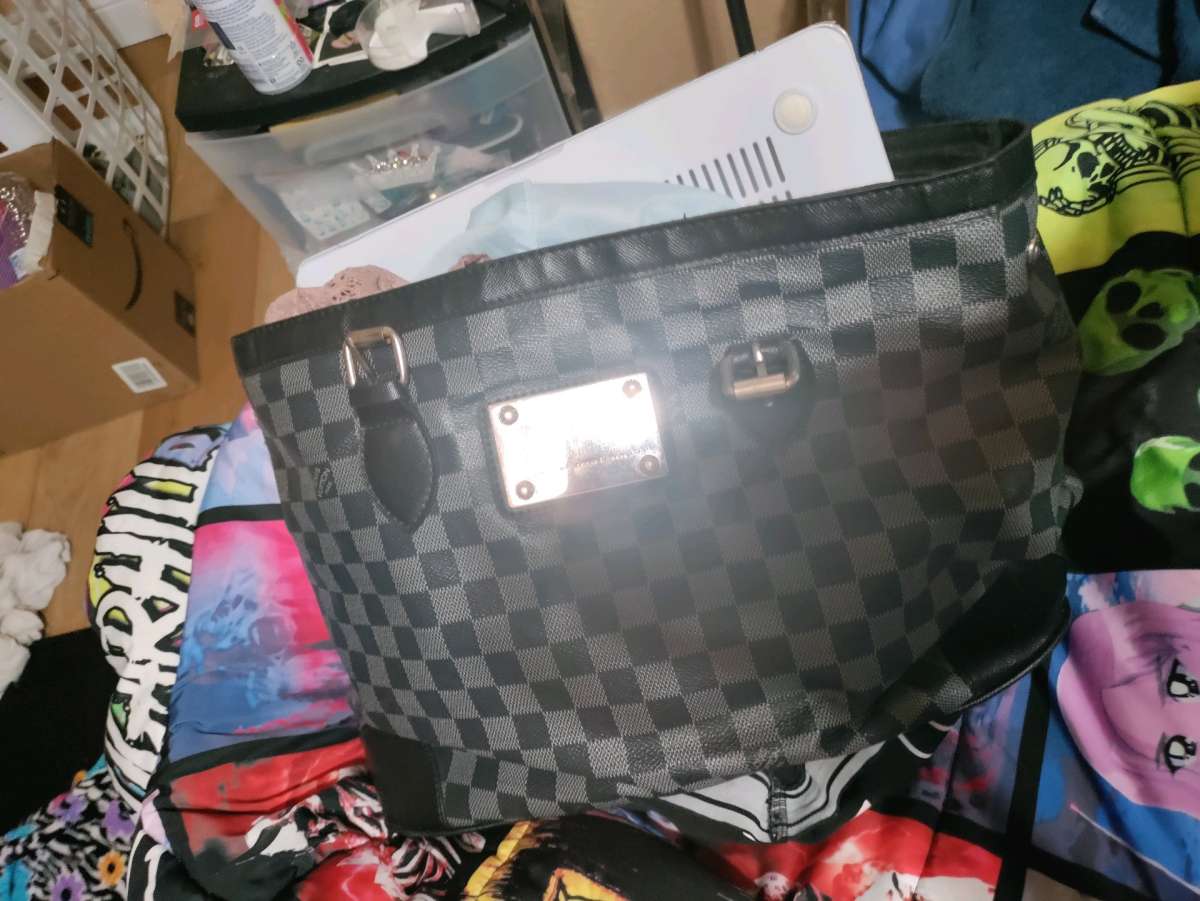 Louis Vuitton checkered purse
