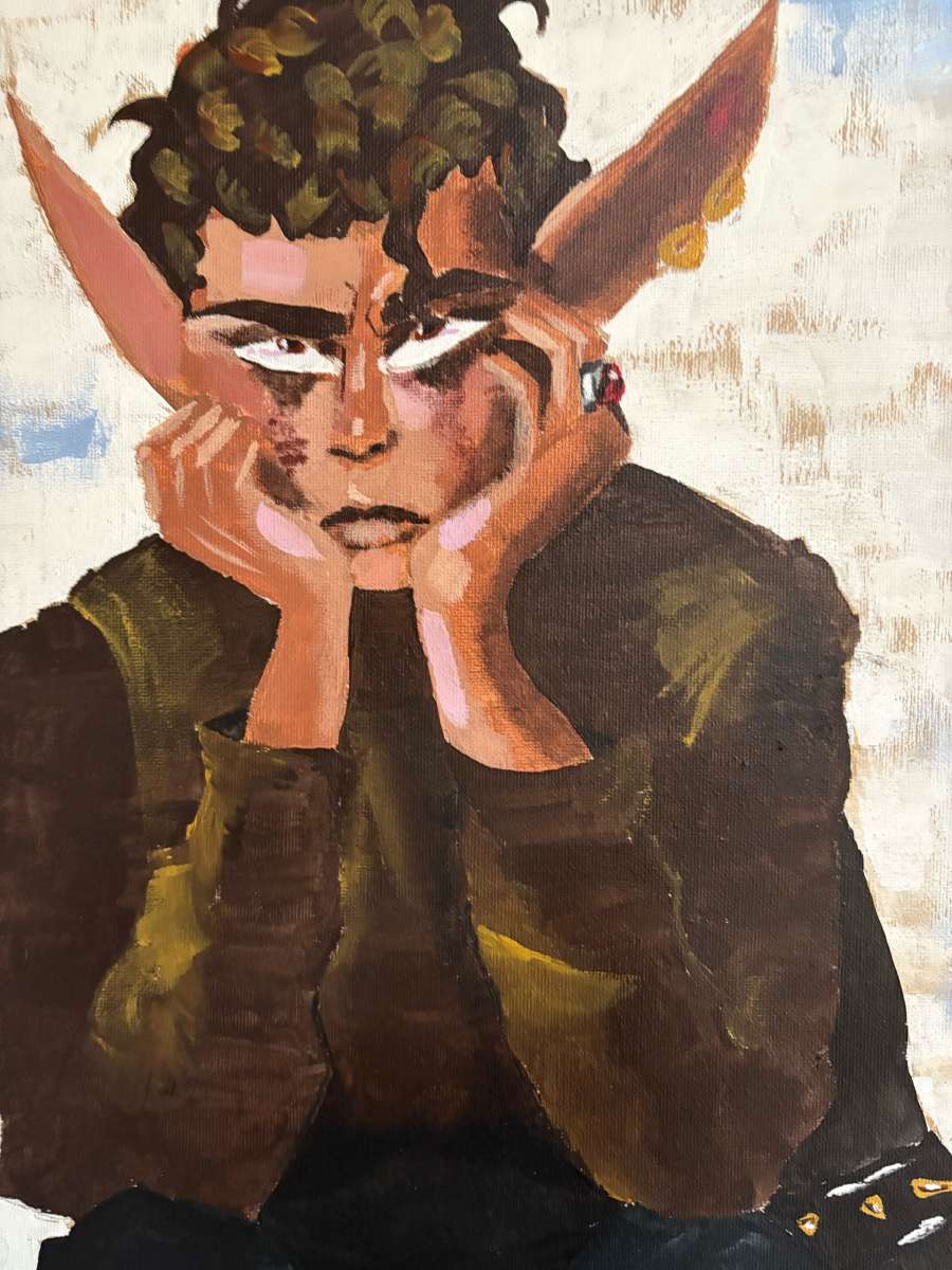 The Warrior Elf Original by Jasmine Jenkins