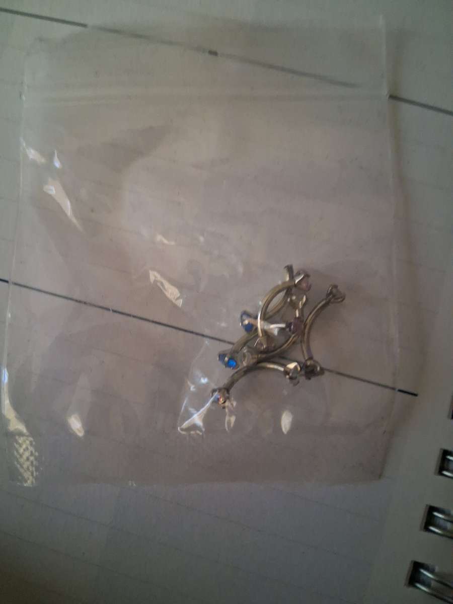 curved barbell surface peircing or ear