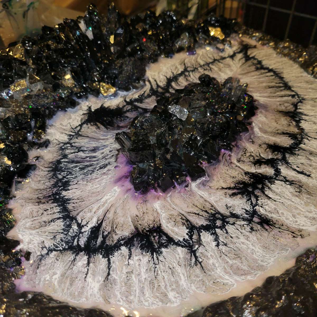 Geode Epoxy Resin Artwork