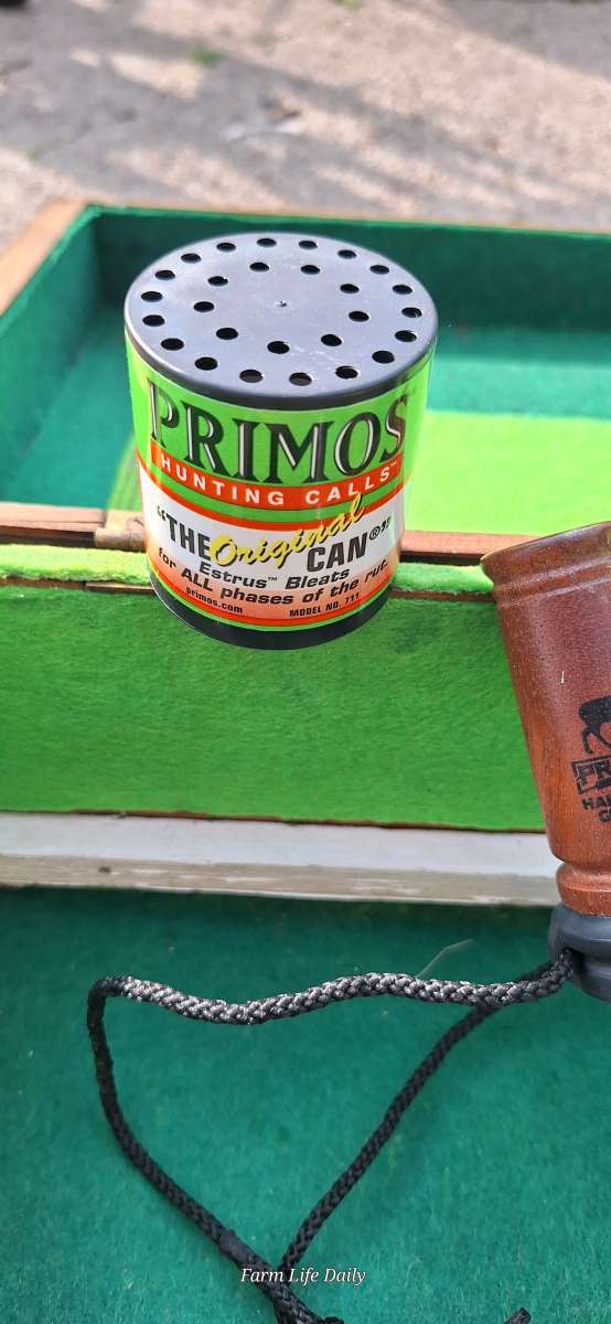 Deer calls and rattle bag