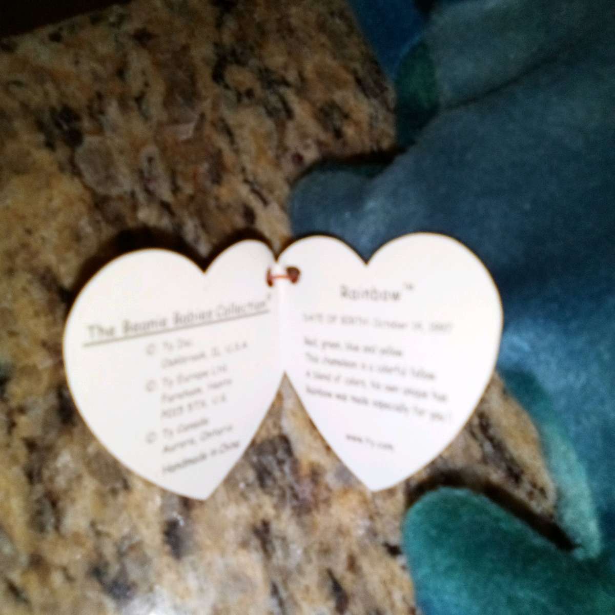 ty RAINBOW Beenie baby