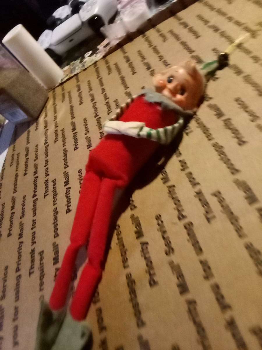 antique Japanese Christmas elf ornament